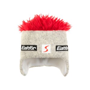Zimná čiapka EISBÄR-Cocker MÜ SP - silber/rot