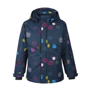 Dievčenská lyžiarska bunda COLOR KIDS-Ski jacket AOP, AF 10.000, festival fuchsia 740684.5885
