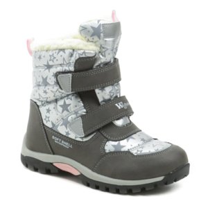 Dievčenské vysoké zimné topánky WOJTYLKO-Lana silver