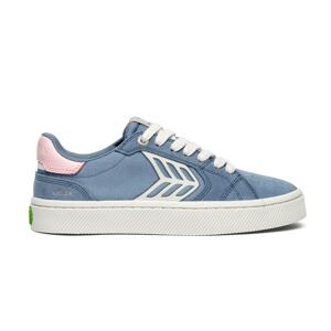 Pánské volnočasové boty Cariuma CATIBA PRO 2.0 Mirage Blue Suede and Cordura Ivory Logo Rose Sneaker