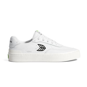 Dámské volnočasové boty Cariuma LUAN PRO White Premium Leather Black Logo Sneaker