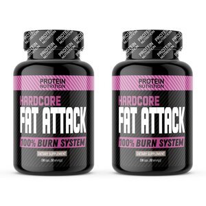 1+1 Zadarmo: Hardcore Fat Attack - Protein Nutrition 100 kaps. + 100 kaps.