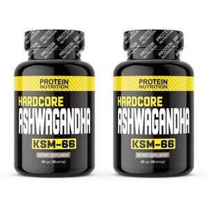 1+1 Zadarmo: Hardcore Ashwagandha - Protein Nutrition 100 kaps. + 100 kaps.