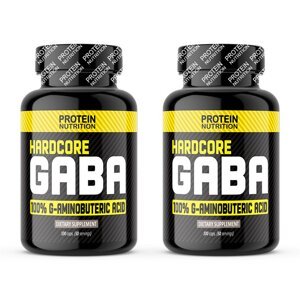1+1 Zadarmo: Hardcore GABA - Protein Nutrition 100 kaps. + 100 kaps.