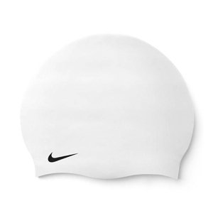 NIKE SWIM-SOLID SILICONE CAP WHITE Biela