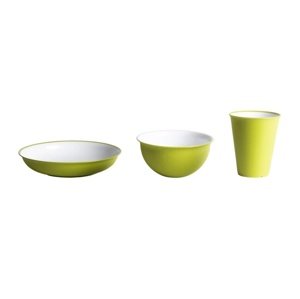 Omada  Sanaliving Set 3pcs Verde Mela Súprava riadu