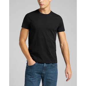 Lee TWIN PACK CREW BLACK  BLACK