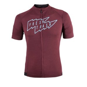 Fresh Trash Mens Lite Merino Jersey merlot red Veľkosť: M 8592837090962 pánsky cyklistický dres