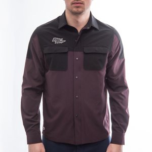 Fresh Trash Mens Rider Long Sleeve Shirt wine red/black Veľkosť: L 8592837091778 pánske tričko