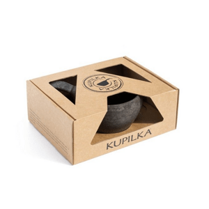 Kupilka KUKSA 370 ml Large + spork 205 SET - Kelo (BLACK) 6430014972248