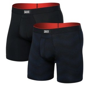 Saxx MULTI-SPORT MESH BOXER BRIEF FLY 2PK full tilt chevron/black Veľkosť: L boxerky