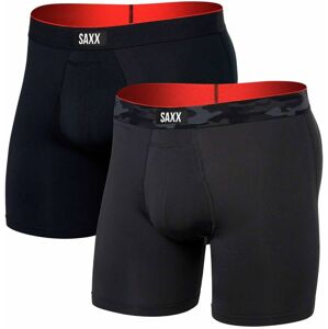 Saxx MULTI-SPORT MESH BOXER BRIEF FLY 2PK remote camo wb/black Veľkosť: L boxerky