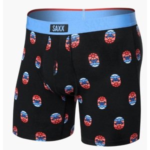 Saxx VIBE XTRA BOXER BRIEF FLY whale watcher-black Veľkosť: L pánske boxerky