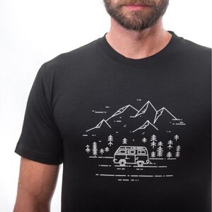 SENSOR MERINO ACTIVE PT VAN LIFE pánske tričko kr.rukáv čierna Veľkosť: XL