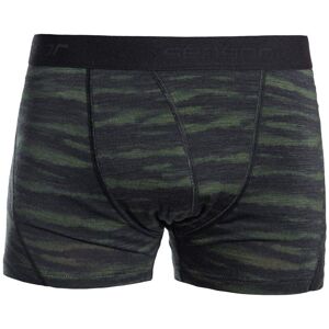 SENSOR MERINO IMPRESS pánske trenírky čierna/batik Veľkosť: M