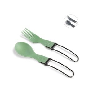 GSI Outdoors Tekk Folding Cutlery Set Green 090497721236