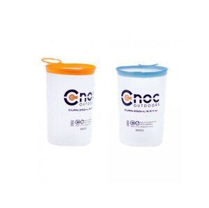CNOC Outdoors CNOC Skladacie tégliky Curn Collapsible Cups, 250 ml (Orange + Blue) - 2 ks 767501482703