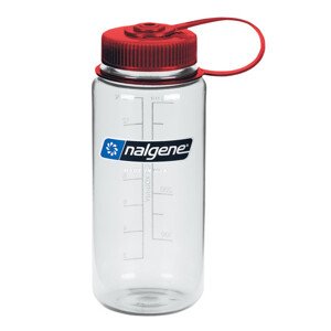Nalgene Wide-Mouth 500 mL Sustain Clear w/Red Cap, Sustain 682021-0335 Veľkosť: OneSize fľaša