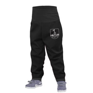 Unuo Unuo, Batoľacie softshellové nohavice bez zateplenia, Čierna Veľkosť: 98/104