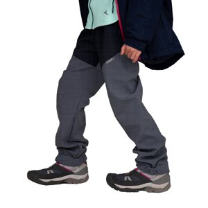 Unuo Unuo, Detské softshellové otepľovačky so sherpou Light, Šedá Žíhaná, Čierna Žíhaná Veľkosť: 98/104 8596227092277