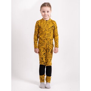 Unuo Unuo, Detské merino legíny Nature, Horčicová, Mesto Veľkosť: 134/140 8596227125999