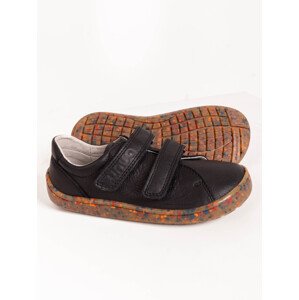 Unuo Unuo, Detské kožené barefoot topánky, Čierna Veľkosť: 33 8596227147922