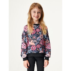 Unuo Unuo, Detská bavlnená mikina, Kúzelné kvety Veľkosť: 122/128 8596227149797