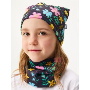 Unuo Detská čiapka fleecová Homeless, Kytičky Veľkosť: M 8596227153046