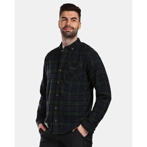 Kilpi FLANNY-M Tmavo zelená Veľkosť: L pánska košeľa