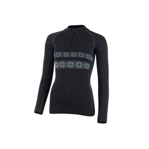 Lasting dámske merino triko WIGI šedá Veľkosť: S/M-