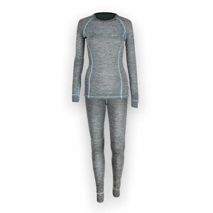 Dámsky merino set - tričko a spodky - sivá, M - Medium