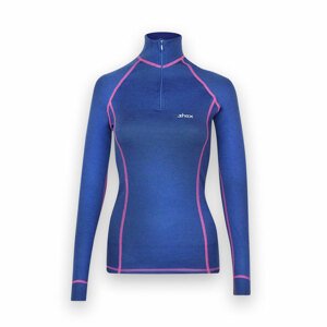 Dámske merino tričko ZIP - mentolová, M - Medium