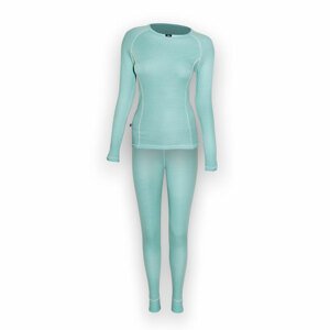 Dámsky merino set - tričko a spodky - mentolová, S - Small